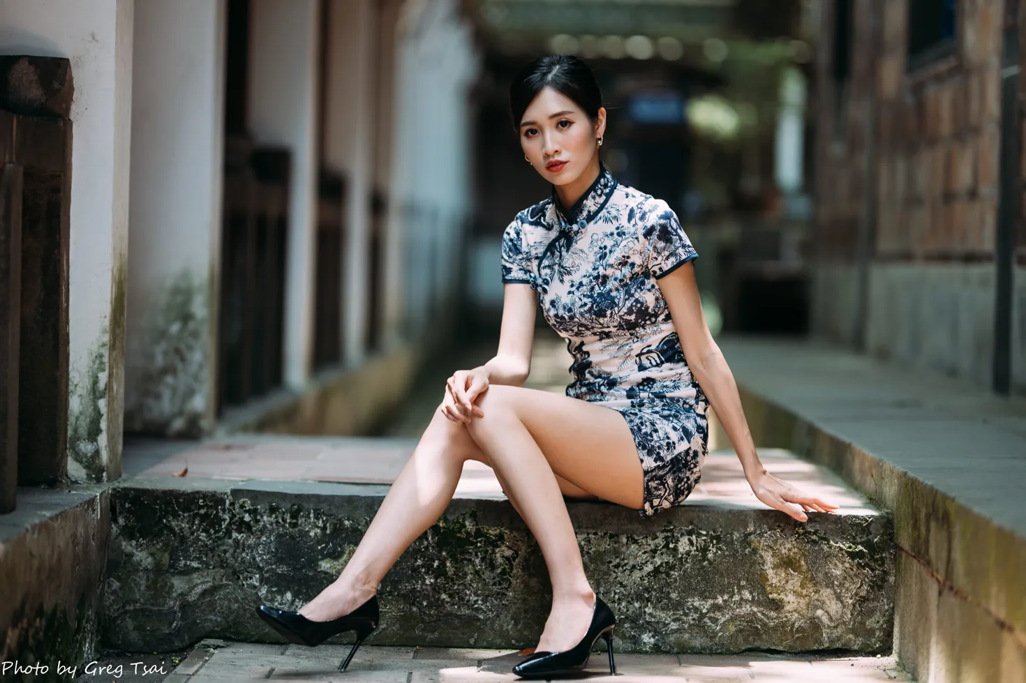 [Mzsock] NO.151 Zhang Jun short cheongsam, stockings, high heels and beautiful legs street photography#[54P]-31